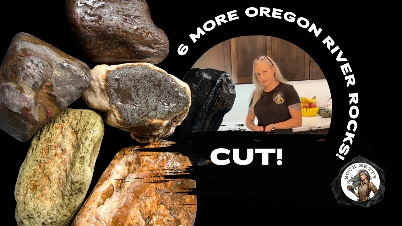 Cutting 6 rocks from Pacific Northwest Rivers.