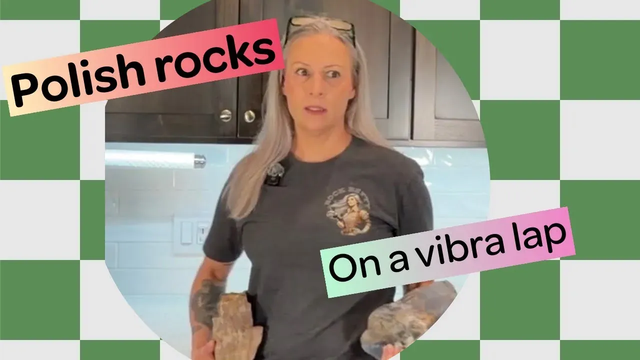 Polishing rocks on a vibra lap!