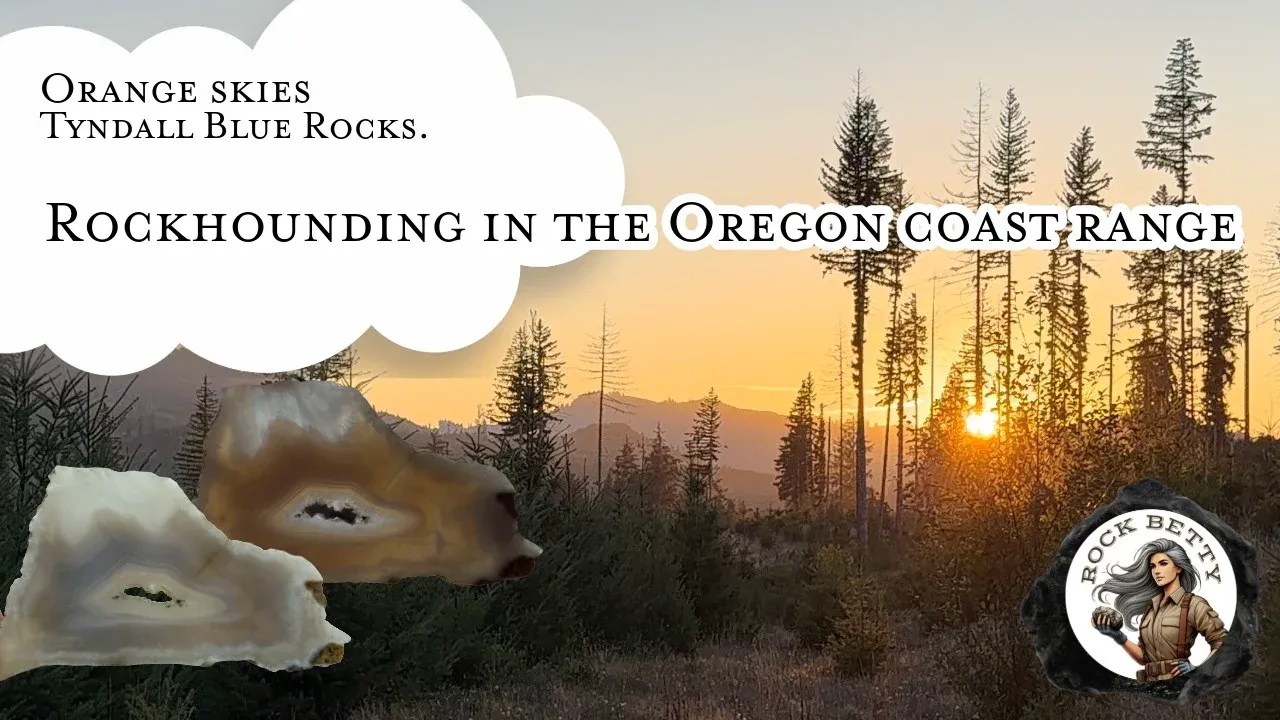 Tyndall blue Oregon agates!